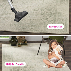 Safavieh Adirondack Ivory/Silver Area Rug - Elegant Power Loomed Design, Soft And Durable For Any Room Ivory ,Sage 55% Polypropylene, 40% Jute, 5% Polyester Adr109v-3sq