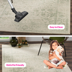 Safavieh Adirondack Elegant Turkish Ivory And Rose Rug - Timeless Floral Design For Modern Home Décor Ivory ,Sage 60% Polypropylene  30% Jute  10% Polyester Adr109v-68