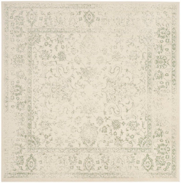 Safavieh Adirondack 109 Power Loomed Transitional Rug Ivory / Sage 55% Polypropylene,  40% Jute,  5% Polyester