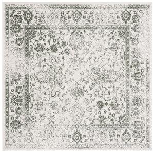 Safavieh Adirondack 109 Power Loomed Transitional Rug Ivory / Dark Green 6' x 6' Square