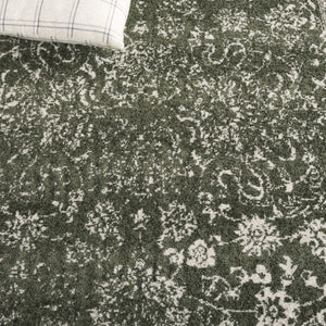 Safavieh Adirondack 109 Power Loomed Transitional Rug Dark Green / Ivory 5'-1" x 7'-6"