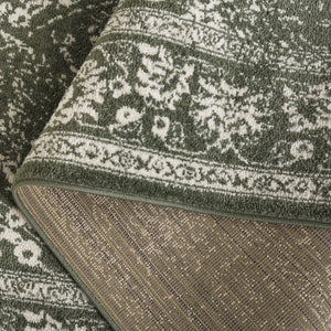 Safavieh Adirondack 109 Power Loomed Transitional Rug Dark Green / Ivory 5'-1" x 7'-6"