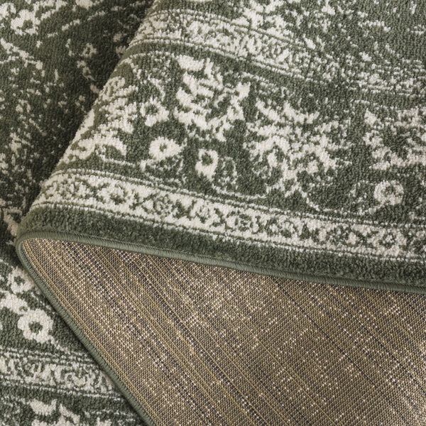 Safavieh Adirondack 109 Power Loomed Transitional Rug Dark Green / Ivory 5'-1" x 7'-6"