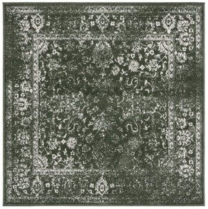 Safavieh Adirondack 109 Power Loomed Transitional Rug Dark Green / Ivory 6' x 6' Square