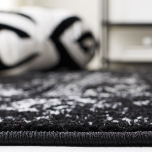 Safavieh Adirondack Ivory/Silver Area Rug - Elegant Power Loomed Design, Soft And Durable For Any Room Black ,Ivory 55% Polypropylene, 40% Jute, 5% Polyester Adr109z-8sq