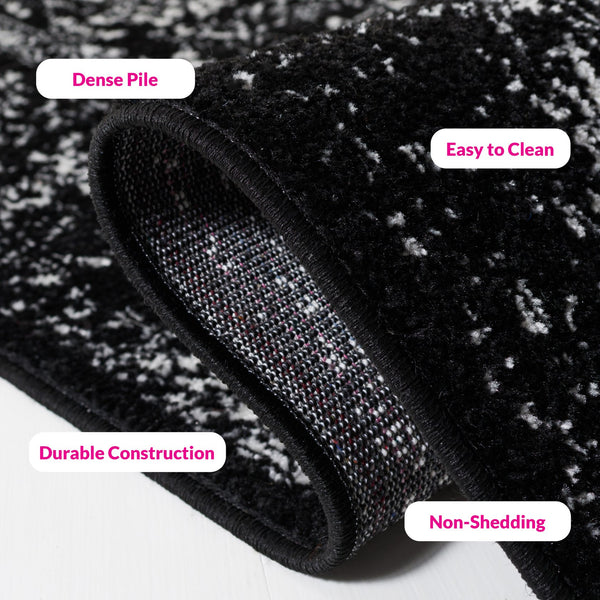 Safavieh Adirondack Ivory/Silver Area Rug - Elegant Power Loomed Design, Soft And Durable For Any Room Black ,Ivory 55% Polypropylene, 40% Jute, 5% Polyester Adr109z-8sq