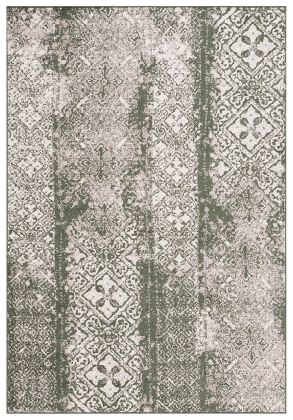 Safavieh Adirondack 111 Power Loomed Transitional Rug Dark Green / Ivory 5'-1" x 7'-6"