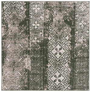 Safavieh Adirondack 111 Power Loomed Transitional Rug Dark Green / Ivory 6' x 6' Square