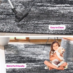 Safavieh Adirondack Modern Oversized Area Rug In Elegant Silver And Black - Stylish Home Decor Essential Silver ,Black 60% Polypropylene  30% Jute  10% Polyester Adr112a-1215