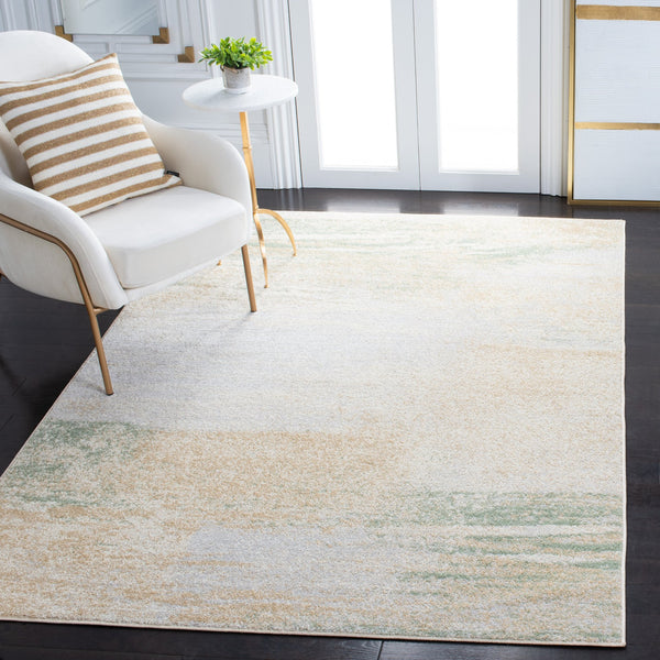 Safavieh Adricondack Ivory Gold 6X8 Area Rug – Low-Profile 3/8" Pile, Power-Loomed Turkish Blend For Durability And Style ADR112D-68