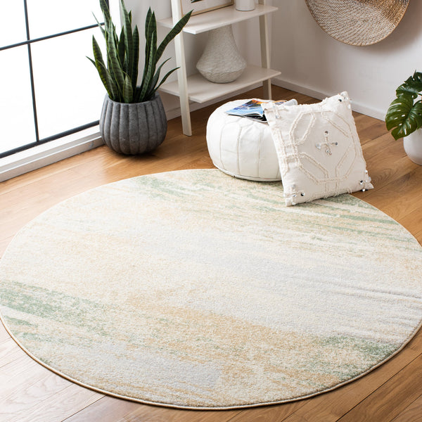 Safavieh Adricondack Ivory Gold 6X8 Area Rug – Low-Profile 3/8" Pile, Power-Loomed Turkish Blend For Durability And Style ADR112D-68