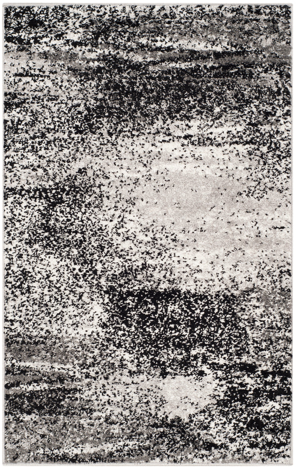 Safavieh Adirondack Modern Oversized Area Rug In Elegant Silver And Black - Stylish Home Decor Essential Silver ,Multi 60% Polypropylene  30% Jute  10% Polyester Adr112g-11sq