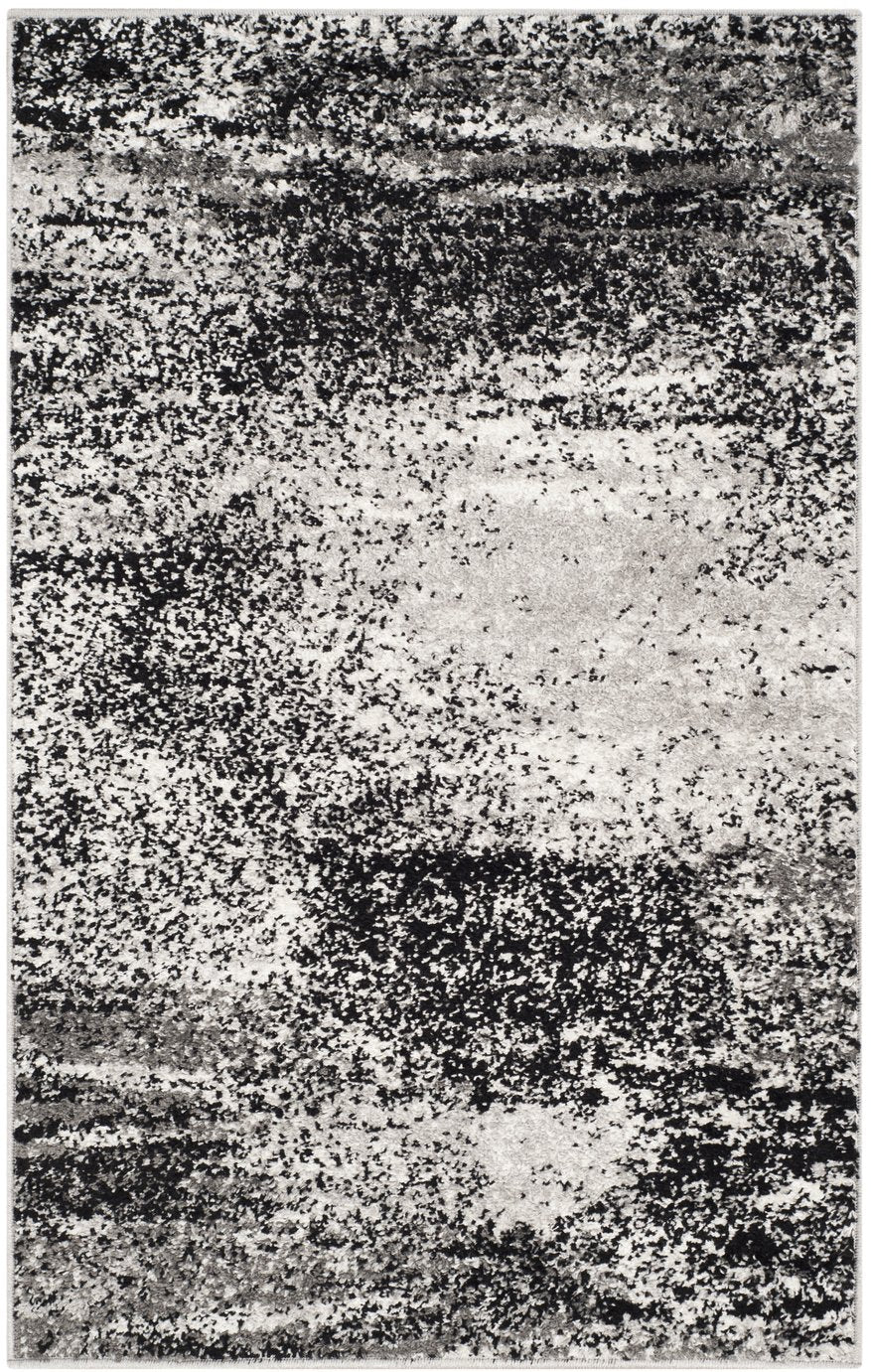 Safavieh Adirondack Contemporary 6'X8' Silver Multi Rug – Low-Pile, Power-Loomed Turkey, Durable Stylish Texture ADR112G-68