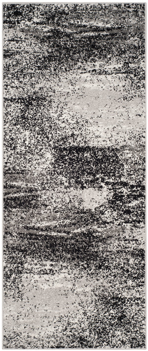 Safavieh Adirondack Modern Oversized Area Rug In Elegant Silver And Black - Stylish Home Decor Essential Silver ,Multi 60% Polypropylene  30% Jute  10% Polyester Adr112g-11sq