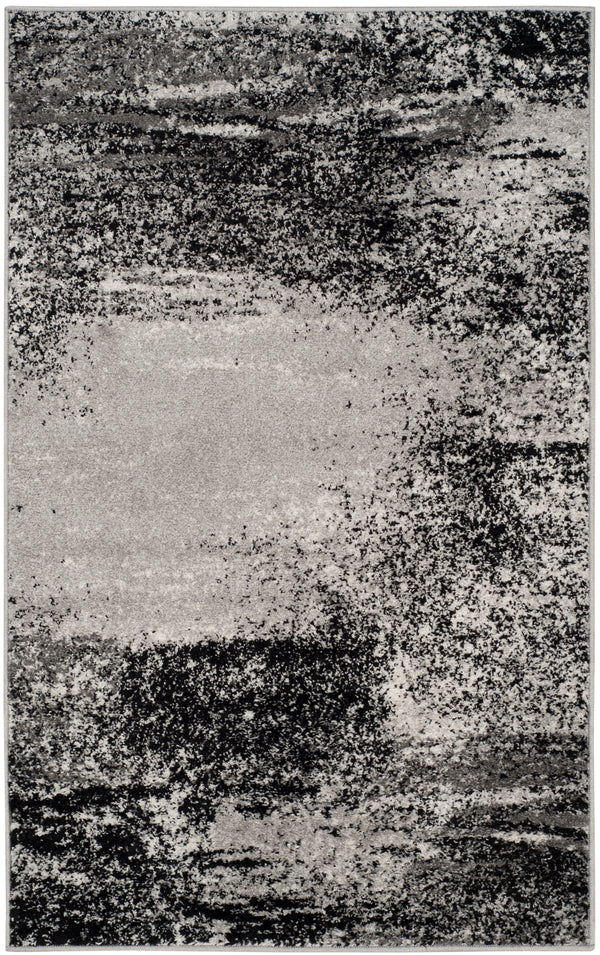 Safavieh Adirondack Modern Oversized Area Rug In Elegant Silver And Black - Stylish Home Decor Essential Silver ,Multi 60% Polypropylene  30% Jute  10% Polyester Adr112g-11sq