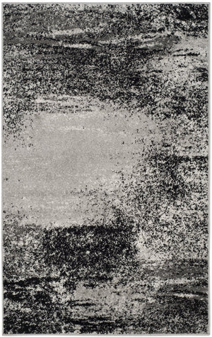 Safavieh Adirondack Contemporary 6'X8' Silver Multi Rug – Low-Pile, Power-Loomed Turkey, Durable Stylish Texture ADR112G-68