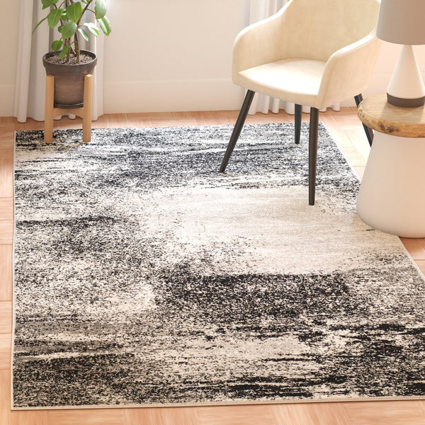 Safavieh Adirondack Contemporary 6'X8' Silver Multi Rug – Low-Pile, Power-Loomed Turkey, Durable Stylish Texture ADR112G-68