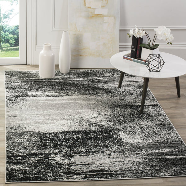 Safavieh Adirondack Contemporary 6'X8' Silver Multi Rug – Low-Pile, Power-Loomed Turkey, Durable Stylish Texture ADR112G-68