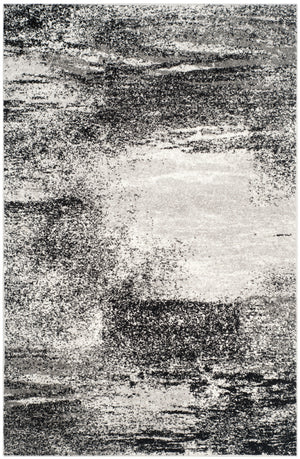 Safavieh Adirondack Modern Oversized Area Rug In Elegant Silver And Black - Stylish Home Decor Essential Silver ,Multi 60% Polypropylene  30% Jute  10% Polyester Adr112g-11sq