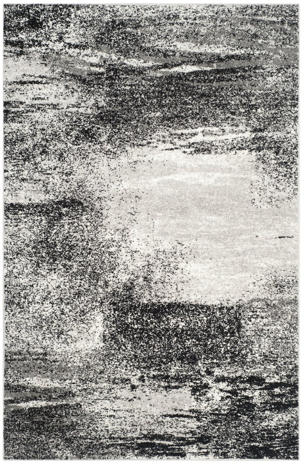 Safavieh Adirondack Contemporary 6'X8' Silver Multi Rug – Low-Pile, Power-Loomed Turkey, Durable Stylish Texture ADR112G-68