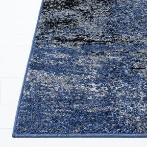 Safavieh Adirondack Abstract Power Loomed Area Rug Low Pile Polypropylene Jute Modern Decor Grey Blue Black 2'-6" x 18'-0" ADR112H-218