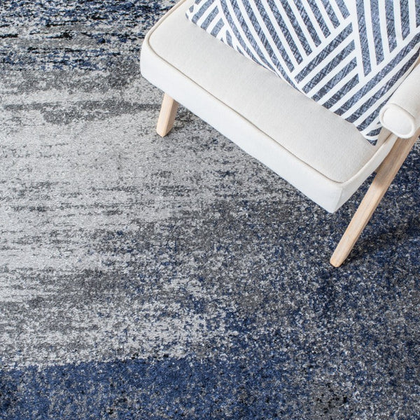 Safavieh Adirondack Abstract Power Loomed Area Rug Low Pile Polypropylene Jute Modern Decor Grey Blue Black 2'-0" x 3'-0" ADR112H-2
