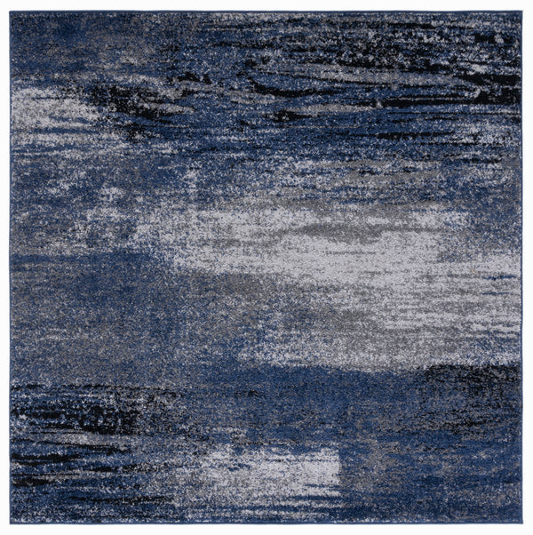 Safavieh Adirondack Modern Oversized Area Rug In Elegant Silver And Black - Stylish Home Decor Essential Grey ,Blue 60% Polypropylene  30% Jute  10% Polyester Adr112h-12sq