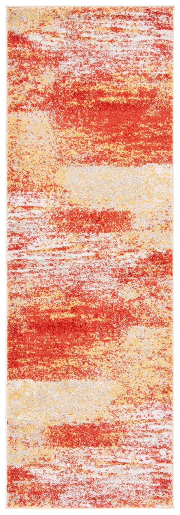 Safavieh Adricondack Rust And Gold Runner Rug, Power-Loomed Turkey, Low-Profile Durable Blend For Hallways 2'-6" x 6'-0" ADR112P-26