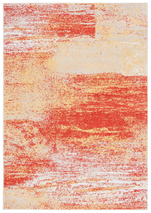 Safavieh Adricondack Rust And Gold Runner Rug, Power-Loomed Turkey, Low-Profile Durable Blend For Hallways 2'-6" x 6'-0" ADR112P-26