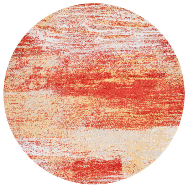 Safavieh Adricondack Rust And Gold Runner Rug, Power-Loomed Turkey, Low-Profile Durable Blend For Hallways 2'-6" x 6'-0" ADR112P-26