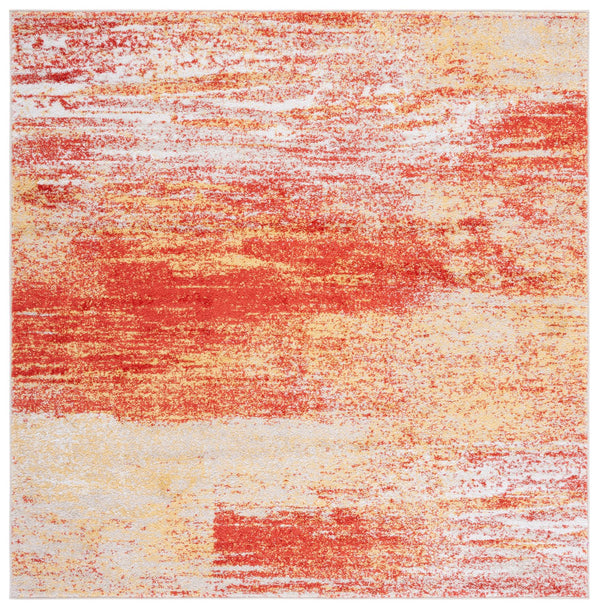 Safavieh Adricondack Rust And Gold Runner Rug, Power-Loomed Turkey, Low-Profile Durable Blend For Hallways 2'-6" x 6'-0" ADR112P-26