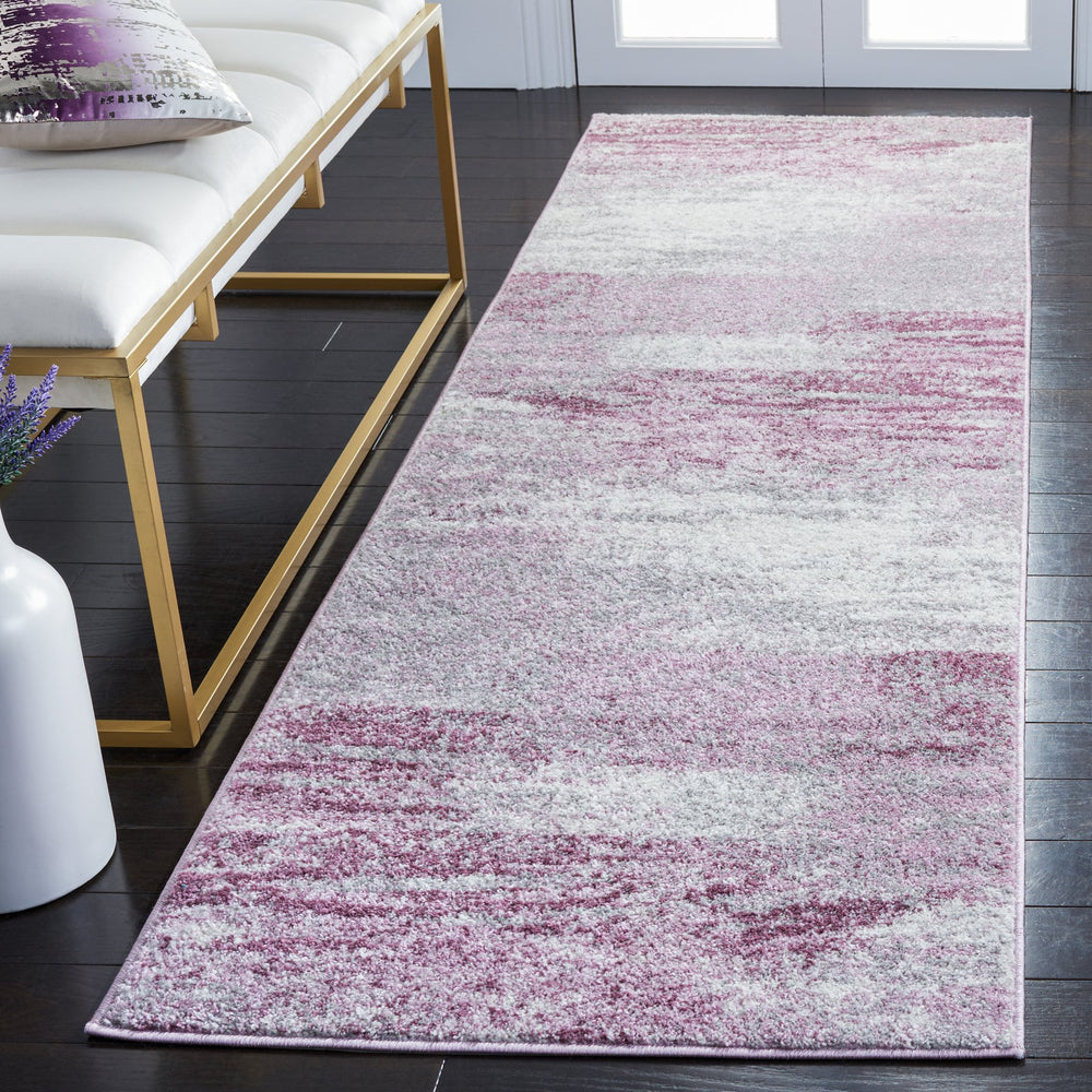 Safavieh Adricondack Low-Profile 6X8 Rug In Grey & Purple — Power‑Loomed Jute Blend, Modern Minimalist Accent (6X8) ADR112V-68