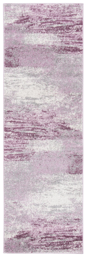 Safavieh Adricondack Low-Profile 6X8 Rug In Grey & Purple — Power‑Loomed Jute Blend, Modern Minimalist Accent (6X8) ADR112V-68