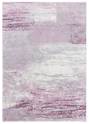 Safavieh Adricondack Low-Profile 6X8 Rug In Grey & Purple — Power‑Loomed Jute Blend, Modern Minimalist Accent (6X8) ADR112V-68