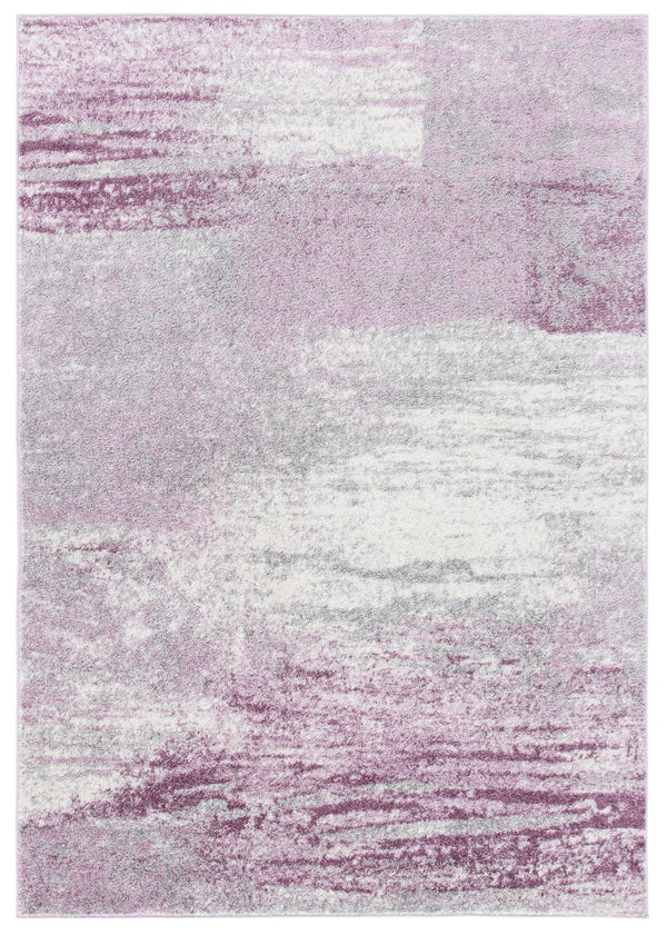 Safavieh Adricondack Low-Profile 6X8 Rug In Grey & Purple — Power‑Loomed Jute Blend, Modern Minimalist Accent (6X8) ADR112V-68