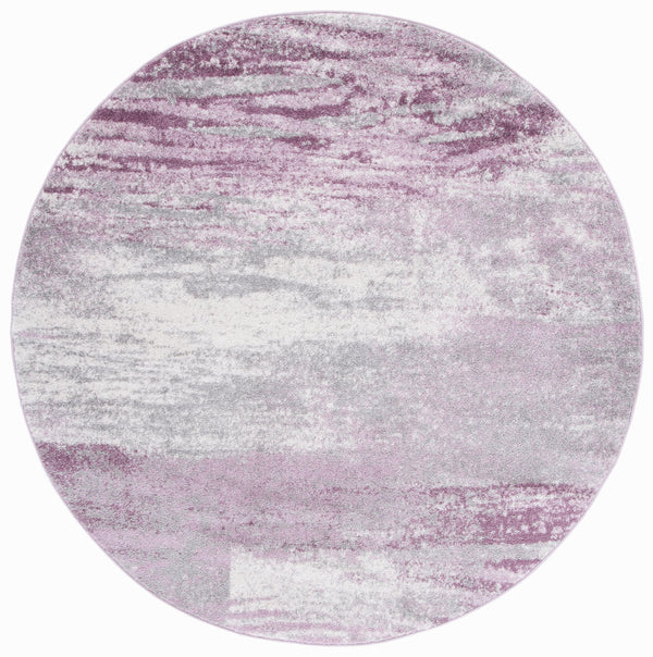 Safavieh Adricondack Low-Profile 6X8 Rug In Grey & Purple — Power‑Loomed Jute Blend, Modern Minimalist Accent (6X8) ADR112V-68