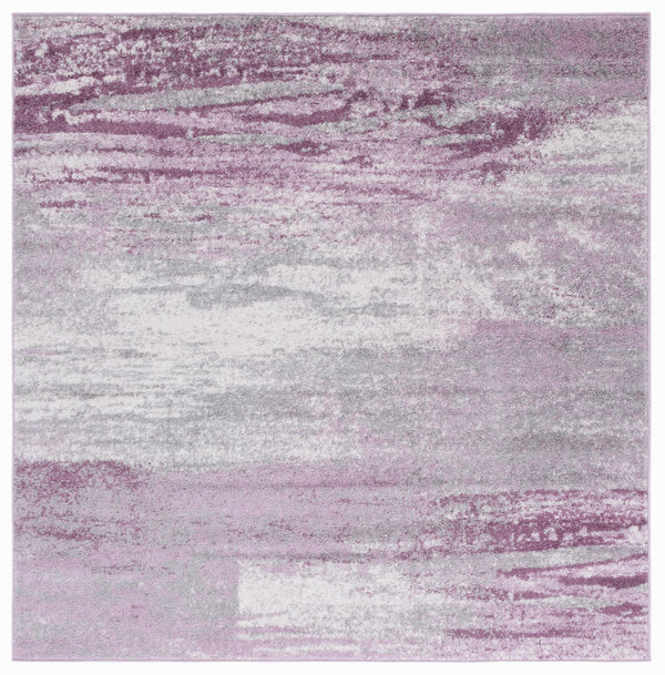 Safavieh Adricondack Low-Profile 6X8 Rug In Grey & Purple — Power‑Loomed Jute Blend, Modern Minimalist Accent (6X8) ADR112V-68