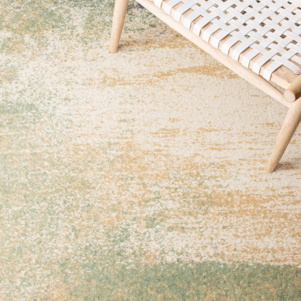 Safavieh Adirondack Abstract Power Loomed Area Rug Low Pile Polypropylene Jute Modern Decor Ivory Sage 2'-0" x 3'-0" ADR112W-2