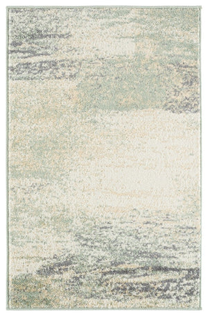 Safavieh Adirondack Abstract Power Loomed Area Rug Low Pile Polypropylene Jute Modern Decor Ivory Sage 2'-0" x 3'-0" ADR112W-2