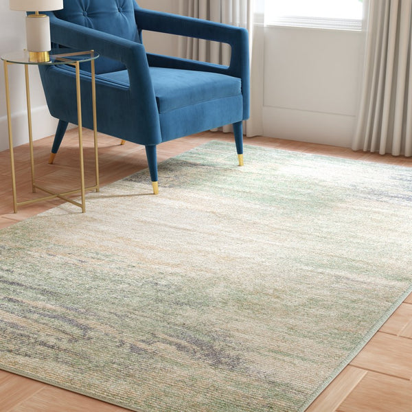 Safavieh Adricondack Area Rug - Contemporary Elegance With Abstract Design, Perfect For Modern Home Decor Ivory ,Sage 55% Polypropylene,40% Jute,5% Polyester Adr112w-12r