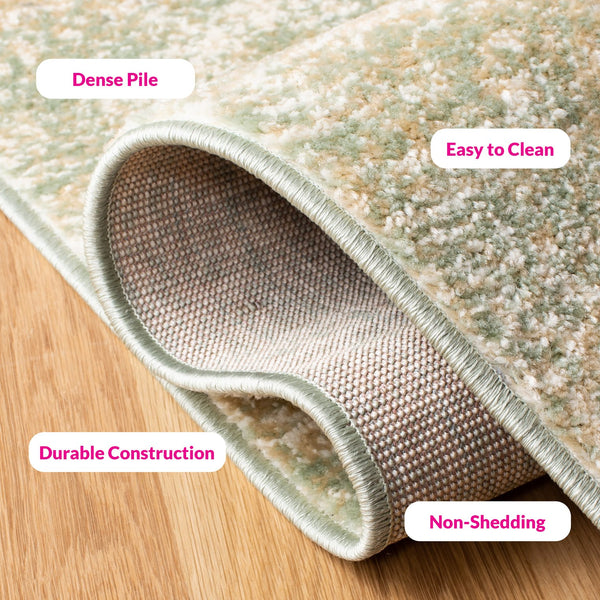 Safavieh Adricondack Area Rug - Contemporary Elegance With Abstract Design, Perfect For Modern Home Decor Ivory ,Sage 55% Polypropylene,40% Jute,5% Polyester Adr112w-12r