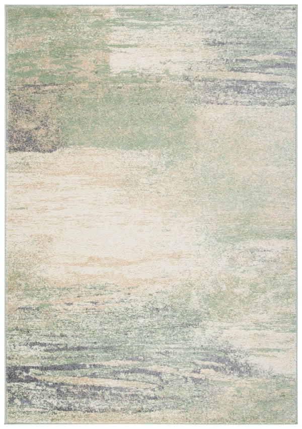 Safavieh Adricondack Area Rug - Contemporary Elegance With Abstract Design, Perfect For Modern Home Decor Ivory ,Sage 55% Polypropylene,40% Jute,5% Polyester Adr112w-12r