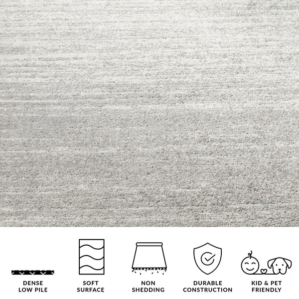 Safavieh Adirondack Exquisite Turkish Area Rug - Soft Striated Design In Light Grey For Modern Sophistication Light Grey ,Grey 55% Polypropylene, 40% Jute, 5% Polyester Adr113c-68