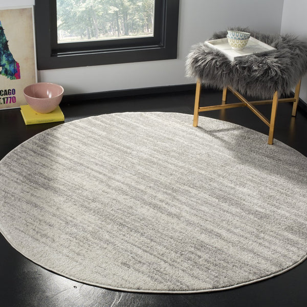 Safavieh Adirondack Exquisite Turkish Area Rug - Soft Striated Design In Light Grey For Modern Sophistication Light Grey ,Grey 55% Polypropylene, 40% Jute, 5% Polyester Adr113c-68