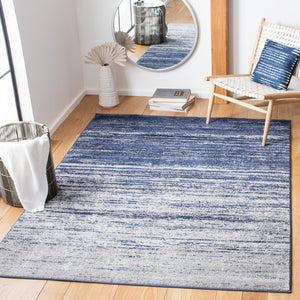 Safavieh Adirondack Exquisite Turkish Area Rug - Soft Striated Design In Light Grey For Modern Sophistication Navy ,Grey 55% Polypropylene, 40% Jute, 5% Polyester Adr113e-68