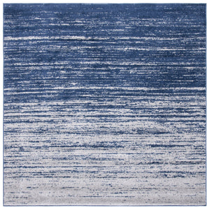 Safavieh Adirondack Exquisite Turkish Area Rug - Soft Striated Design In Light Grey For Modern Sophistication Navy ,Grey 55% Polypropylene, 40% Jute, 5% Polyester Adr113e-68