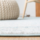 Safavieh Adirondack 113 Power Loomed Modern Rug Aqua / Ivory Power Loomed