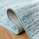 Safavieh Adirondack 113 Power Loomed Modern Rug Aqua / Ivory Power Loomed