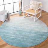 Safavieh Adirondack 113 Power Loomed Modern Rug Aqua / Ivory Power Loomed