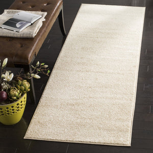 Safavieh Adirondack Runner Area Rug In Elegant Ivory And Silver - Perfect For Hallways And High-traffic Spaces Champagne ,Cream 60% Polypropylene  30% Jute  10% Polyester Adr113w-68